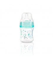 Бутылка антиколикова с широким отверстием (Голубой) 120 мл. (0+) "BabyOno"
