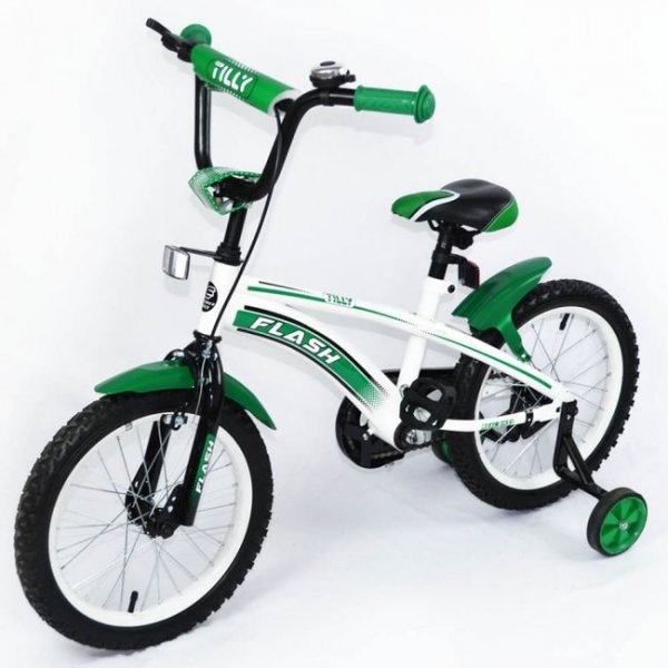 Велосипед двухколесный Flash 16" T-21645 Green