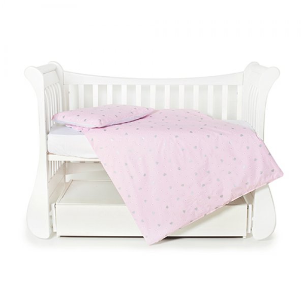 Змінне ліжко 3 ел Twins Dolce Insta 3060-DINS-08 pink, рожевий