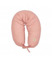 Подушка для беременных Twins Linen, powder pink, пудра