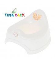 Горшок Tega MS-001 Мишка без музыки MS-001-118, white perla, белый