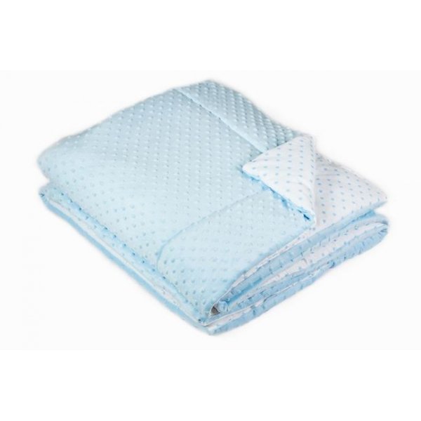 Одеяло и подушка в кроватку Twins Minky blue