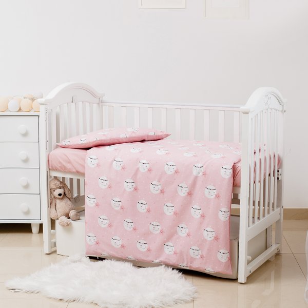 Сменная постель 3 эл Twins Premium Glamour Limited 3064-PGNEWM-08 Moon pink, розовый