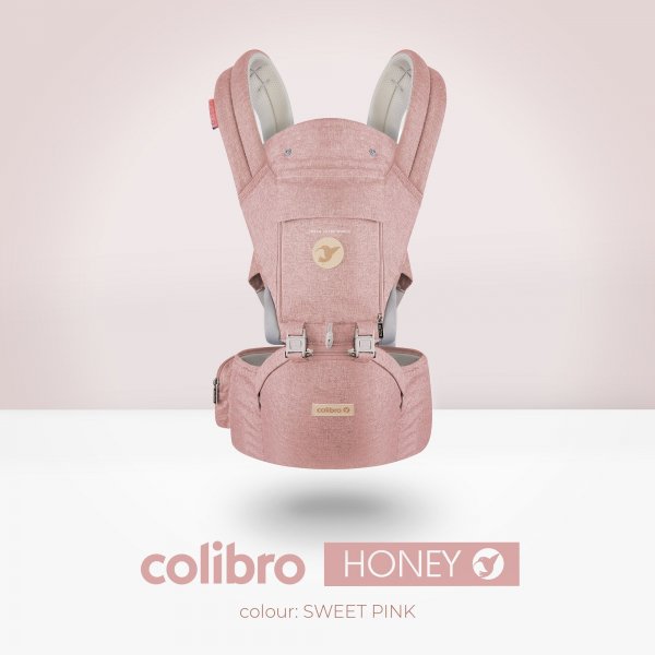 Эрго-рюкзак Colibro Honey Sweet pink, розовый