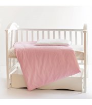 Сменная постель 3 эл Twins Evo Лето 3068-A-017, white / pink, розовый