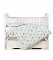 Сменная постель 3 эл Twins Premium Glamour Limited 3064-PGNEWR-014, Кролики mint, мятный
