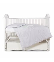 Сменная детская постель 3 эл Детская Babycentre & Twins Moonlight 4011-ZBTMO-010, grey, серый