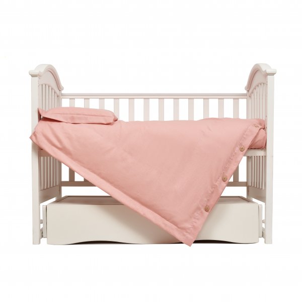 Змінне ліжко 3 ел. Twins Linen 3030-TL-24, powder pink, пудра