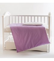 Сменная постель 3 эл Twins Evo Лето 3068-A-019, white / violet, фиолетовый