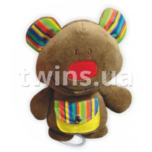 Плюшевая подвеска музыкальная Baby Mix TE-8146 Мишка TE-8146B коричневый, brown, коричневый