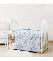 Змінне ліжко 3 ел Twins Romantic Spring collection 3024-RS-04 Butterfly blue, блакитний