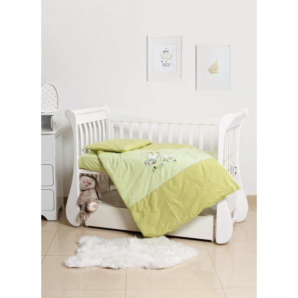 Змінне ліжко 3 ел Twins Limited 3099-TL-005, Dog & cat green, зелений