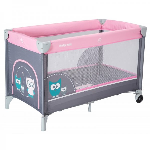 Манеж-кровать Baby Mix Sowa HR-8052 176 pink