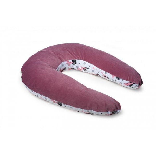 Подушка для вагітних Twins Velvet purpur