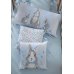 Постельный комплект Baby Veres "Summer Bunny blue New" (6ед.) - сменный постельный комплект универсальный голубой 3 ед. 110*90 (+780грн.)