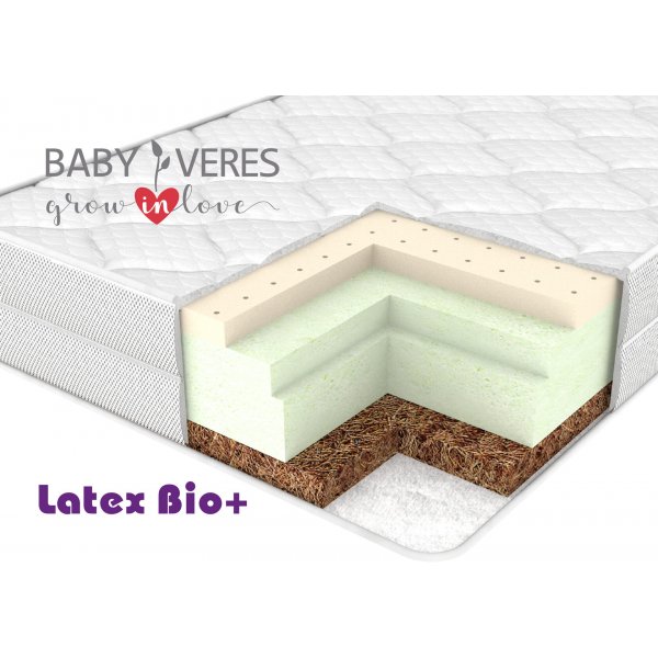 Матрас Baby Veres "Latex bio+" (подростковый матрас 14см) – 190х160х14см – 14 см