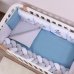 Постельный комплект Baby Veres "Scandi blue" (6ед) - сменная постель молочная/белая (+780)