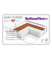 Матрас Baby Veres "Hollowfiber +" 10, шт - 10 см - 120х60х10см