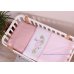 Постельный комплект Baby Veres "Flamingo pink New" (6ед.) - сменный постельный комплект универсальный розовый 3 ед. 110*90 (+780грн.)