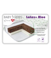 Матрас Baby Veres Latex+ Aloe vera (матрас для новорожденных) - 125х65х10см