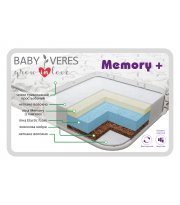 Матрас Baby Veres Memory+ (подростковый матрас 10см) – 200х180х10см – 10 см