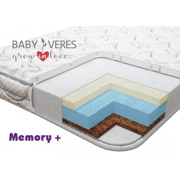 Матрац Baby Veres Memory+ (підлітковий матрац 10см) - 190х120х10см - 10 см