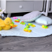 Килимок-пелюстка ігрова з подушками (2 шт.) Верес "Mint-gray"
