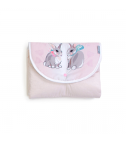Cповивальний матрац дорожній Baby Veres (57*60) "Summer Bunny pink"