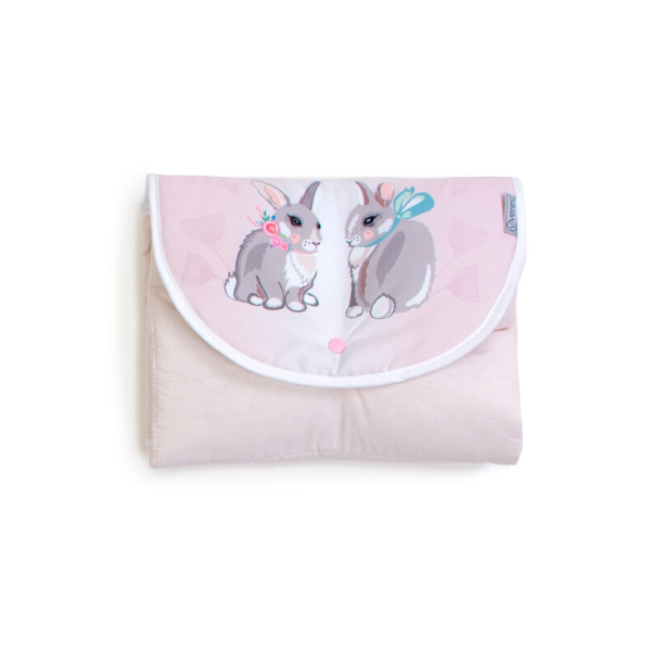 Пеленальний матрац дорожній Верес "Summer Bunny pink"