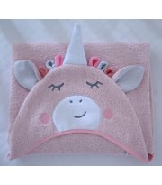 Пеленка для купания Baby Veres "Unicorn pink" 80*120 - light pink