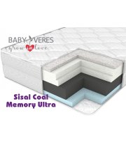 Матрас Baby Veres Sisal Coal Memory Ultra (подростковый матрас 22 см) – 200х80х22см – 22 см