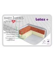 Матрац Baby Veres Latex + 12 (матрац для новонароджених) - 12 см