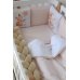 Постельный комплект Baby Veres "Foxy" (6ед) - сменная постель молочная/белая (+780)