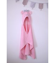 Пеленка для купания Baby Veres "Mouse pink" 80*120
