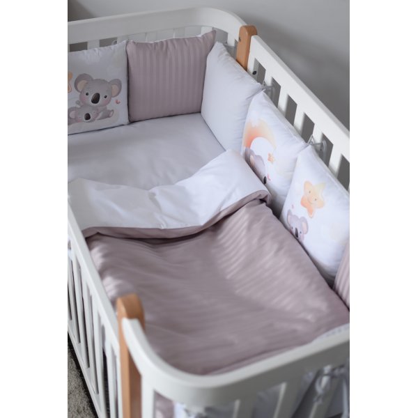 Постельный комплект Baby Veres "Koala" (6ед) - сменная постель молочная/белая (+780)
