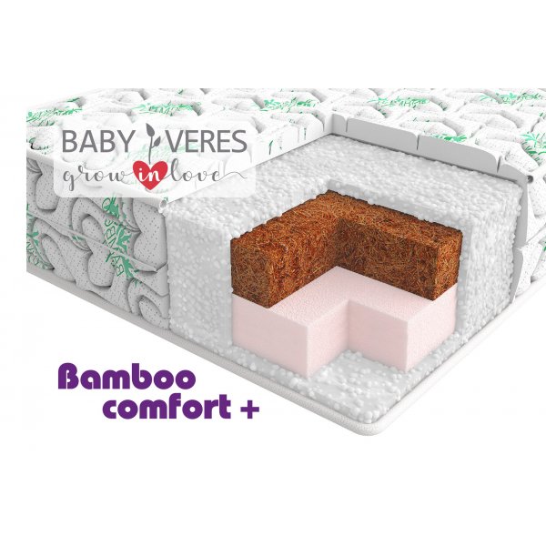 Матрац Baby Veres Bamboo comfort+ ( підлітковий матрац 22см) - 190х90х22см - 22 см
