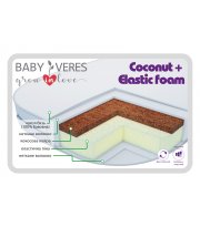 Матрац в люльку Baby Veres "Coconut+Elastic foam''80*60*7 см., шт - 80х60х7см - 7см