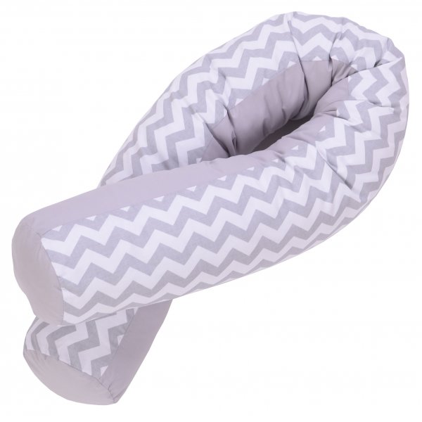 Подушка для кормления Baby Veres "Comfort Long zigzag gray" 170*52