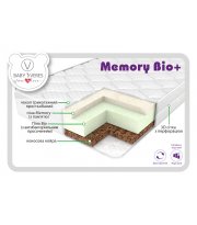 Матрас Baby Veres "Memory bio+" (матрас для новорожденных с дышащим эффектом) – 10 см – 120х60х10см