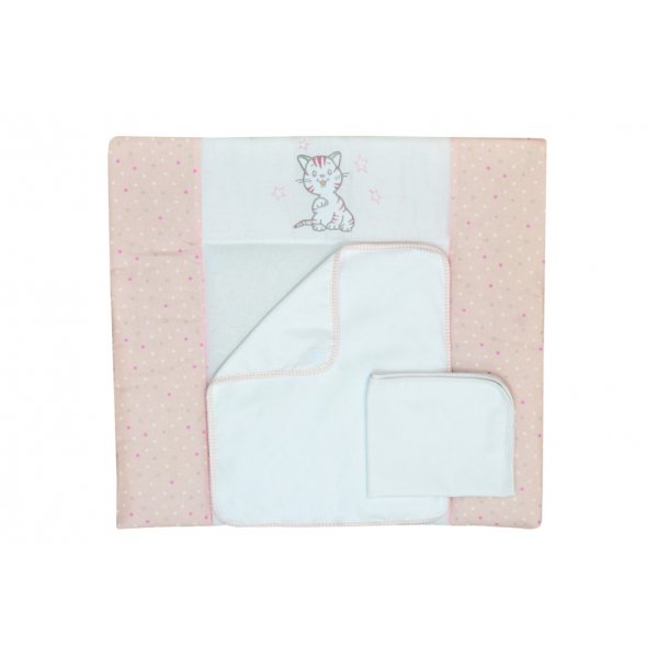 Пеленальный матрасик (72*80) VeresLittle Cat pink, арт. 400.3