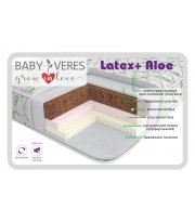 Матрац Baby Veres Latex+ Aloe vera (підлітковий матрац 22 см) - 200х90х22см - 22 см